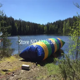 Darmowa Wysyłka Najnowszy 5x2m Nadmuchiwane Water Blob Jump Pillow Water Blob Skokowa Torba nadmuchiwana Trampolina Odkryty na sprzedaż