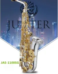 Taiwan jupiter jas-1100sg eb alto saxofon guld nyckel sax alto professionellt musikinstrument med munstycke vass gratis