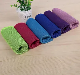 Ręcznik sportowy Ręcznik Szybki Ręcznik Ice Twarzy Szybkie Suche Ręczniki Plażowe Lato Trwa Instant Chill Ręczniki do ćwiczeń Yoga 10 Kolory DW5439