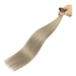 Qualidade superior 18 20 22 24 cápsulas de cabelo de queratina reta cabelo de fusão humana prego u ponta máquina feita remy extensão pré-ligada 1g s 200g