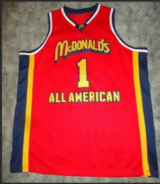 Anpassade män Ungdomskvinnor Vintage Tracy McGrady McDonald All American College Basketball Jersey Size S-4XL eller Anpassat något namn eller nummer Jersey