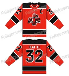 Seattle Totems Hockey -Trikots Sonderanfertigung eines beliebigen Namens und der Nummer alle Ed Jersey schneller Versand