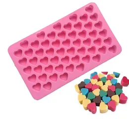 Silicon chocolate molds heart shape 55 holes silicon cake mold silicon ice tray jelly moulds soap mold cake bakeware tools SN2027