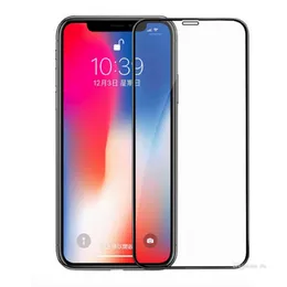 Temperat glas för iPhone 11 Pro Max XS XR X Fullt täckt tempererat glas 3D 9H fullskärm Explosionssäker HD-skärmskyddsfilmskydd