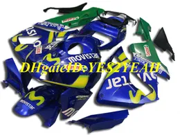 Motorcykel Fairing Kit för Honda CBR600RR 05 06 CBR 600RR CBR 600 RR F5 2005 2006 ABS Green Blue Fairings Set + Presenter HQ50