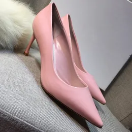 Hot Sale-Women Sexy Bride Pointed Toe High Heels Shoes Nude Black Women's Pumps Wholesale Shoes size35-40