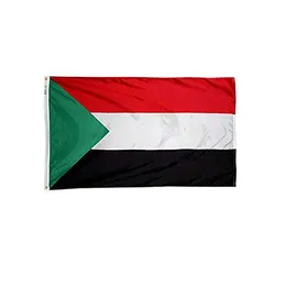 3x5ft Niestandardowy Sudan Flaga Tanie Cena Digital Printed Poliester Reklama Odkryty Kryty, Najpopularniejsza Flaga, Darmowa Wysyłka