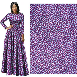 Ankara Polyester Wax Prints Fabric Binta Real Wax Högkvalitativ 6 meter 2019 Afrikanskt tyg för festklänning