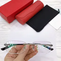 Роскошный дизайн 0039SA Rimless Rime Glasses для мужчин 54-18-145 Прямоугольный легкий ободок с чистым титаном для рецептурных очков очков очки полное корпус