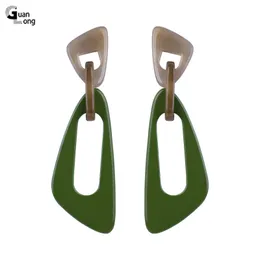 GUANLONG Classic Drop Fashion Resin Earrings for Women Statement Long Big Geometric Acrylic Dangling Earring Female Jewelry