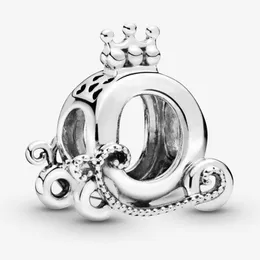 2019 nowy 100% 925 Sterling Silver Authentic Polered Crown O Carter Charm Koralik DIY Bransoletka Oryginalny Pandora Kobiety DIY Biżuteria
