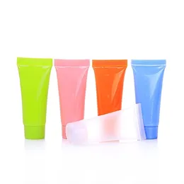 Cosmetic Soft Tube 5ml 10ml plastic Lotion Containers Empty Makeup squeeze tube Refilable Bottles Emulsion Cream Packaging DLH424
