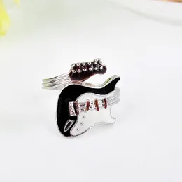 Ring voor vrouwen sieraden mode-stijl punk stijl fel kleurrijke geglazuurde gitaar prachtig ringen