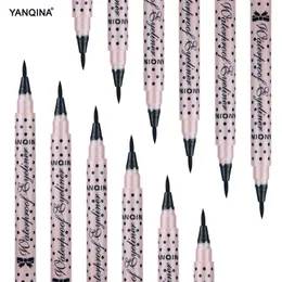 Nowy Yanqina 36H Makeup Eyeliner Ołówek Wodoodporna Czarna Makeup Eyeliner Pen No Kwitnący Precyzyjny Płynny Eye Liner 12 Sztuk / Set Drop Ship