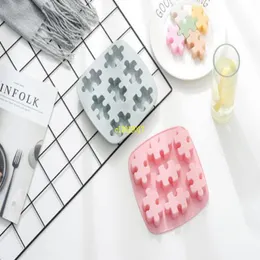 2019 Nowy Silicone Creative Ice Lattice Mold Mikrofalówka Piekarnik Pieczenie Chocolate Jigsaw Cookie Tool