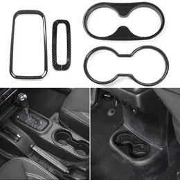 ABS Carbon Fiber Interior kit Decoration 4PS Decoration Cover For Jeep Wrangler JK 2011-2017 Car Accessories