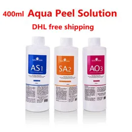 100％韓国の輸入海外横環式マイクロダーマブレーション使用Aqua Peeling Solution 400ml常皮のための瓶の顔血清