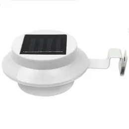 Top-6Pack Outdoor Solar Gutter LED Lights - White Sun Power Smart Solar Gutter Night Utility Security Light