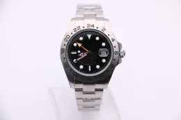 Designer Watches Roll X 216570 watch automatic silver case 16570 black dial stainless steel hands calendar 42 mm