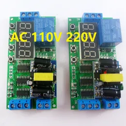 Freeshipping 2pcs AC 85V-260V 110V 220V Cycle Time Timer Switch Delay Relay ON OFF for LED Smart Home PLC Light security monitor