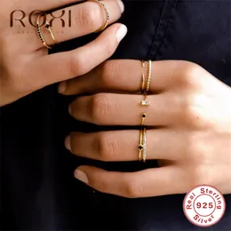 925 Sterling Silber Ring Öffnung Golden Luxus Österreich Kristall Ringe für Frauen Geschenk Verstellbare Runden CZ Offener Midi Zehenring