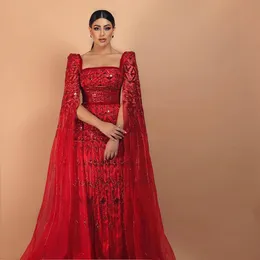 2020 Aso Aso ebi red read requins evening evening sparcly a-line prod dresses sexy secondal second stree stempion ZJ432