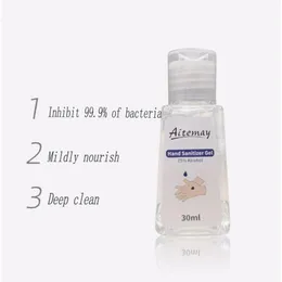 Aitemay Instant Hand Sanitizer 75% Etanol Alkohol Handgel Hud Desinfektion Engångsvätska Tvål Desinfektion Fri frakt