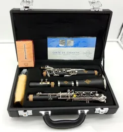 Buffet Crampon Blackwood Clarinet E13 Model BB Clarinets Bakelite 17 Keys Musikinstrument med munstycke Reeds