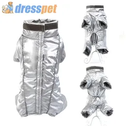 Vestiti del cane di inverno spessa pelliccia calda Pet Jacket riflettente cappotto impermeabile per cani di piccola taglia Chihuahua Bulldog francese Animali Abbigliamento T200101