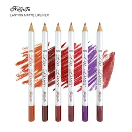 Lip Liner pencil NAGETA 6 color matte lip liner single durable waterproof wood easy to color lipstick pen free shipping