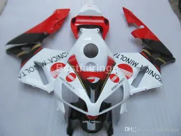 Spritzgussfreies individuelles Verkleidungsset für Honda CBR600RR 05 06, weiß-rotes Verkleidungsset CBR600RR 2005 2006 FF18