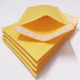 Hot Nyaste 10 * 20cm 4cm (15 * 30cm, 30 * 40cm, 40 * 50cm) Kraft Bubble Mailers Kuvert Wrap Väskor Padded Envelope Mail Packing Ospe Gratis Shippi