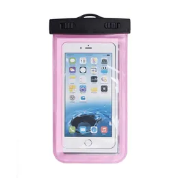 Outdoor PVC Plastic Dry Case Waterproof Bag Sport Cellphone Protection Universal Cell Phone For Smart Mobile Telephone 4.7inch 5.5Inch 100pcs