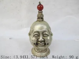 Chiński Tibet miedziany stauk butelka radości i smugi ze wszystkich stron Buddha