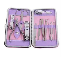 Kompletna sztuka Nail Art Manicure Set Pedicure Nail Clippers Nożyczki Zestaw Grooming Najlepsze narzędzia do pielęgnacji pielęgnacji