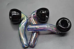 Big thick 4.5inch hammer Glass tobacco pipes heady Wall Glass Sherlock spoon bubbler pipe for smoking dry herb