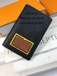 Card Holder High quality Classic Style 2020 New Arrival DamierGraphite Canvas card holder wallet bag purse Passcard Pocket Passport.