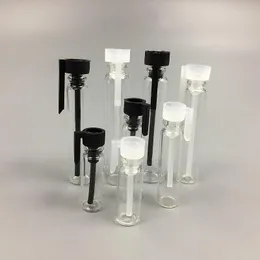 0.5 ml Clear Glass Perfume Bottle Mini Provstorlek Kosmetisk Tom behållareflaskeltester transparent för prov