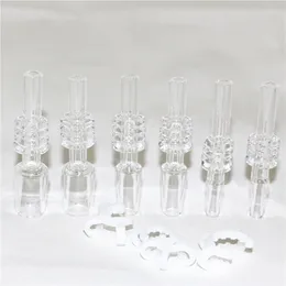 Fumar 10 mm de 14 mm de 19 mm punta de cuarzo para mini kits con clips de plástico gratis de cuarzo banger puntas de uñas