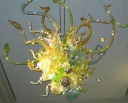 Hängsmycke Lampor 100% Munblåsning Borosilikat Murano Glas Pendant-Light Art Små hängande ljuskrona Modern LED-ljus