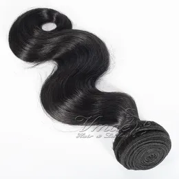 Najwyższej Jakości Malezyjski 100% Virgin Hair Ciało Fala 3 Wiązki Prawdziwe Ludzkie Włosy Wyplata Wiązki Wątek Deal Darmowa Wysyłka Vmae Hairpiece