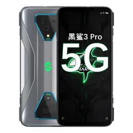 オリジナルブラックサーク3 Pro 5G LTE携帯電話ゲーミング8GB RAM 256GB ROM Snapdragon 865オクタコア64MP AI 5000MAH Android 7.1 "全画面指紋IDスマート携帯電話