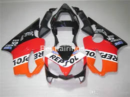 Enjeksiyon Kalıp Honda CBR600 F4i 01 02 03 Turuncu Siyah Periler Set CBR600F4i 2001 2002 2003 HW36 Set