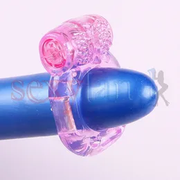 Anéis penianos vibratórios de silicone com borboleta elástica para casal,  brinquedos sexuais adultos 5068173
