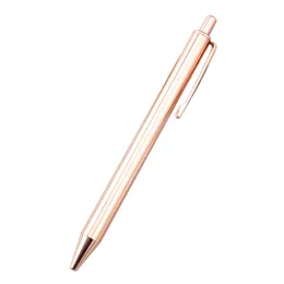 Simple Metal Gold Silver Plated Ballpoint Pennor Skolkontor Business Hotel Brevpapper Bröllopsfest födelsedagstjänster