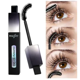 MACFEE mascara per ciglia in fibra di seta grandangolare 4D arricciatura spessa impermeabile mascara nero piegato a lunga durata ciglia in fibra 4d