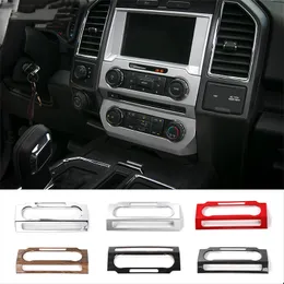 Central Control Volume Adjustment Panel ABS Decoration Covers For Ford F150 Car styling Interior Accessories306P