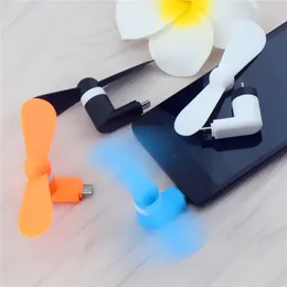 Kvällsmat Små Cool Mini 3 i 1 Mircro USB-fläkt Portable Android Typ C Gadgets för Samsung Huawei Smartphone Electronic Smart Fans