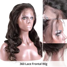 150 Densitet Transparent HD spets främre mänskliga hår peruk 13x4 Invisible Remy Brasiliansk kroppsvåg spets frontala peruk för kvinnor