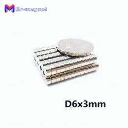 イマネス100ピース6×3ネオジムマグネットディスク永久N35 NDFEB小型超強力強力な磁石磁石6mm x 3mm
